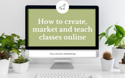 How to create, market and teach classes online